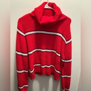 Cropped cowl neck sweater in XXL